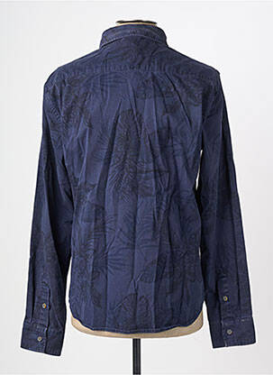Chemise manches longues coupe cintrée bleu DAYTONA homme