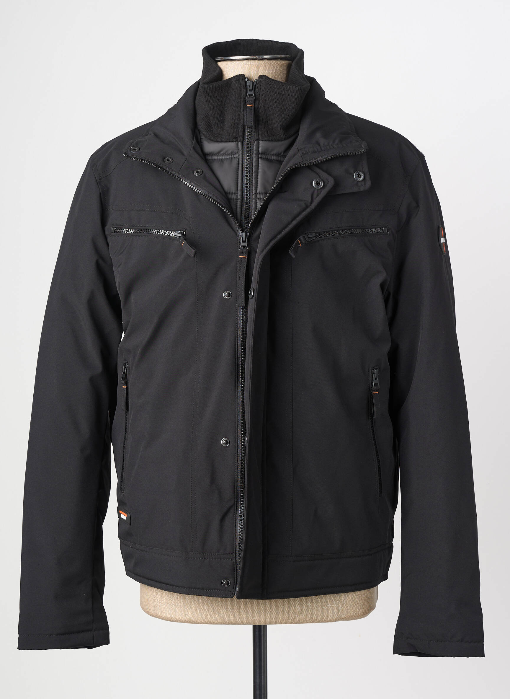 Doudoune poches sans capuche noir DAYTONA homme