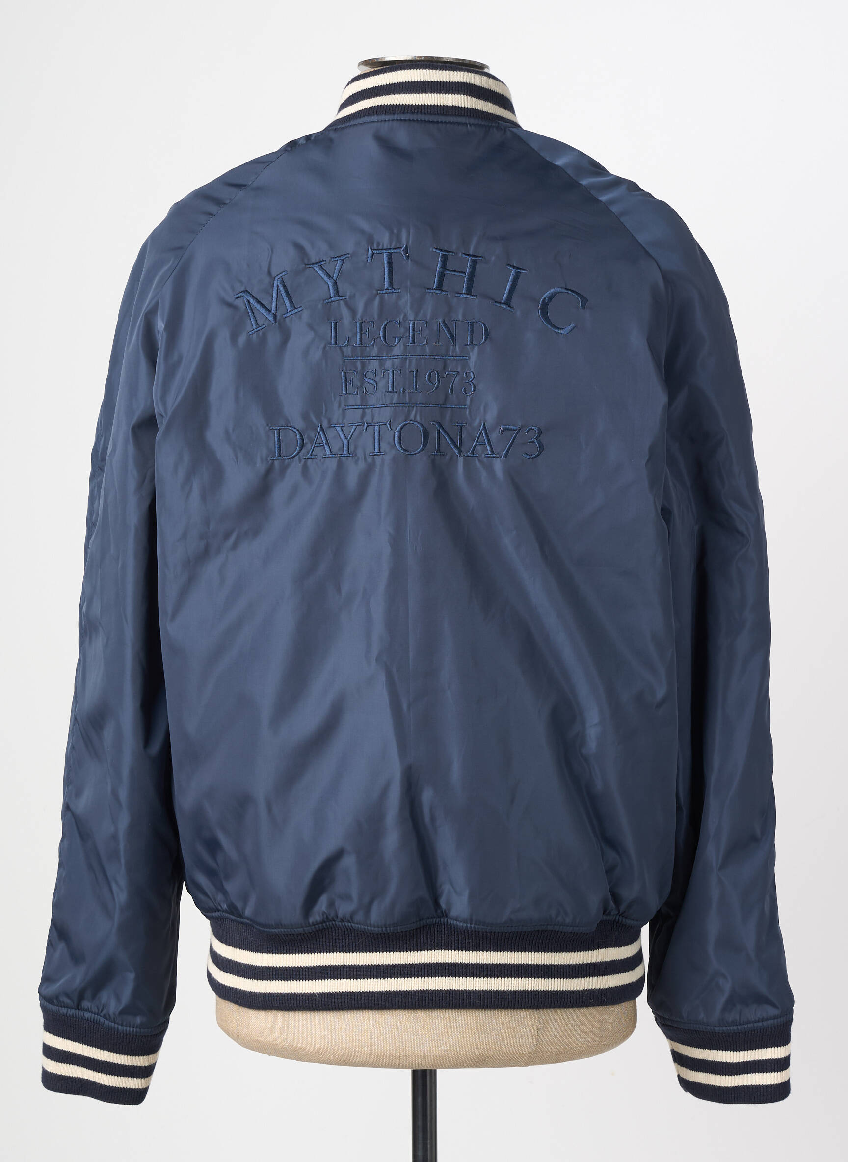 Blouson finition intérieure doublure satiné bleu DAYTONA homme