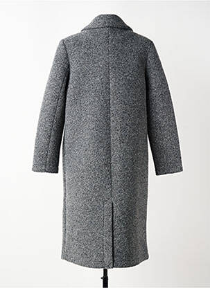 Manteau long coupe cintrée sans capuche gris C'EST BEAU LA VIE femme