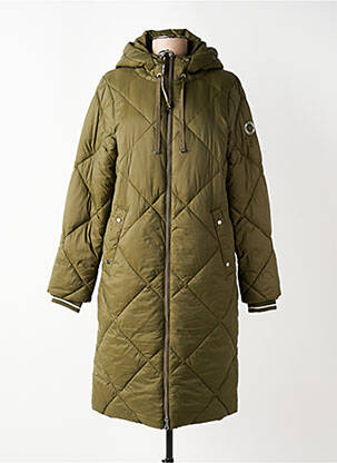 Doudoune poches a capuche vert STREET ONE femme