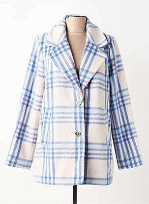 Manteau court coupe droite sans capuche bleu STREET ONE femme