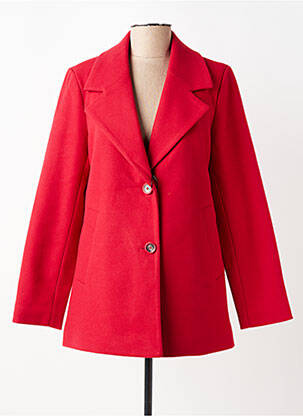Manteau court coupe droite sans capuche rouge STREET ONE femme