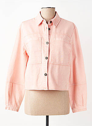 Veste casual coupe droite rose C'EST BEAU LA VIE femme