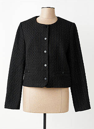Veste chic fausses poches noir JULIE GUERLANDE femme