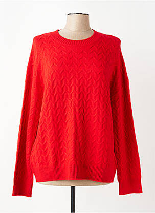 Pull col rond manches longues rouge STREET ONE femme