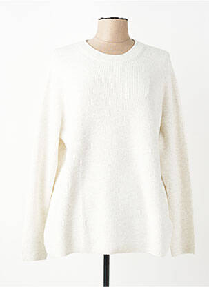 Pull tissage chiné manches longues beige CECIL femme