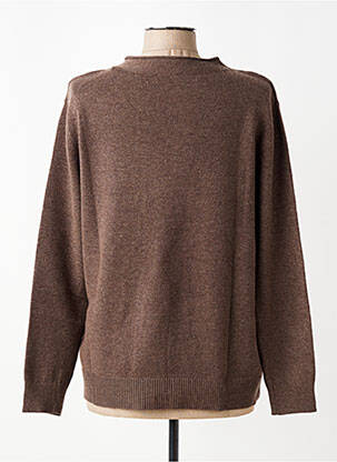 Pull tissage chiné manches longues marron STREET ONE femme