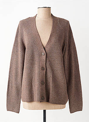 Gilet manches longues stretch marron CECIL femme