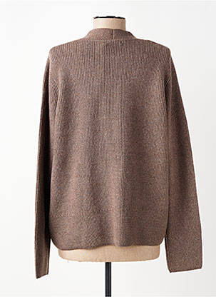 Gilet manches longues stretch marron CECIL femme