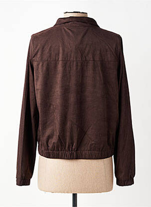 Veste casual tissage suedine marron STREET ONE femme