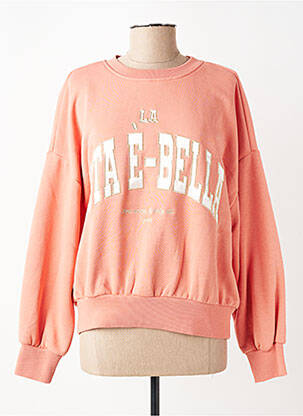 Sweat-shirt broderie manches longues rose GARCIA femme