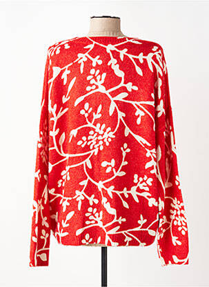 Pull stretch manches longues rouge C'EST BEAU LA VIE femme