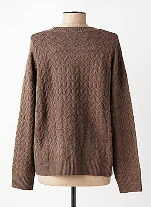 Pull tissage chiné manches longues marron STREET ONE femme