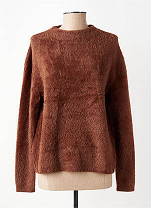 Pull coupe cintrée manches longues marron STREET ONE femme