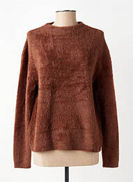 Pull coupe cintrée manches longues marron STREET ONE femme