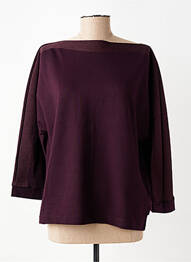 Top tissage jersey manches longues violet CECIL femme