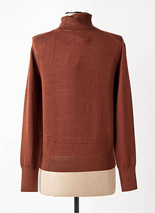 Pull col roulé stretch manches longues marron STREET ONE femme
