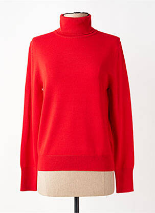 Pull col roulé stretch manches longues rouge STREET ONE femme