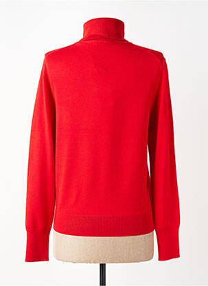 Pull col roulé stretch manches longues rouge STREET ONE femme