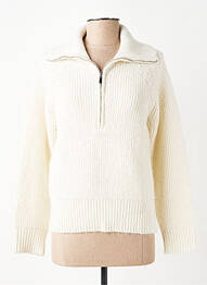 Pull stretch manches longues beige C'EST BEAU LA VIE femme