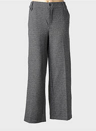 Pantalon large fermeture zippée sous rabat boutonné taille normale gris STREET ONE femme