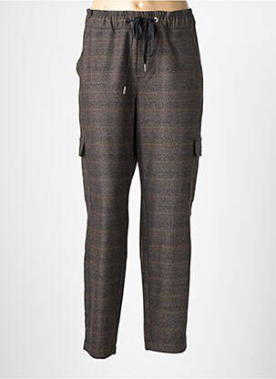 Pantalon cargo slim taille normale marron STREET ONE femme