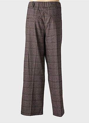 Pantalon large fermeture zippée sous rabat boutonné taille normale marron STREET ONE femme