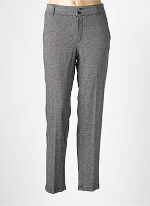 Pantalon chino fermeture zippée sous rabat boutonné taille normale gris STREET ONE femme