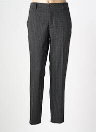 Pantalon chino fermeture zippée sous rabat boutonné taille normale gris STREET ONE femme