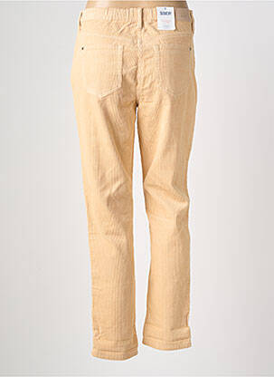 Pantalon droit stretch taille haute beige C'EST BEAU LA VIE femme