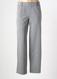 Pantalon droit taille élastique taille normale gris STREET ONE femme