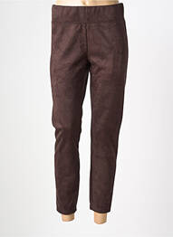 Pantalon 7/8 stretch taille normale marron CECIL femme