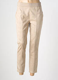 Pantalon 7/8 stretch taille normale beige STREET ONE femme