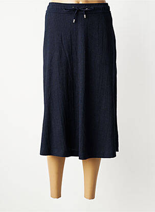 Jupe mi-longue stretch bleu CECIL femme