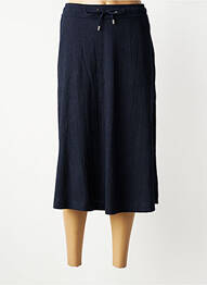 Jupe mi-longue coupe droite bleu CECIL femme