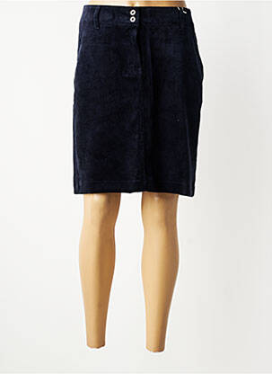 Jupe mi-longue stretch bleu CECIL femme
