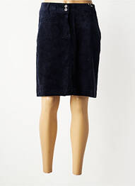 Jupe mi-longue coupe droite bleu CECIL femme