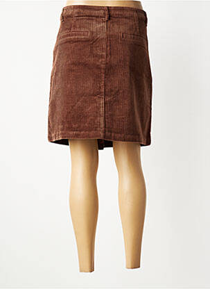Jupe courte poches marron C'EST BEAU LA VIE femme