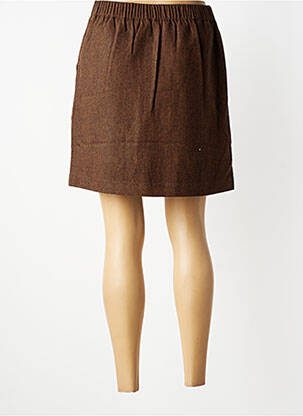 Jupe courte poches marron C'EST BEAU LA VIE femme