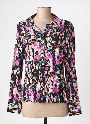 Chemisier coupe cintrée manches longues noir JDY femme
