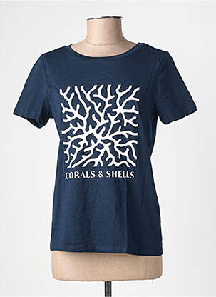 T-shirt sérigraphie floquée manches courtes bleu STREET ONE femme