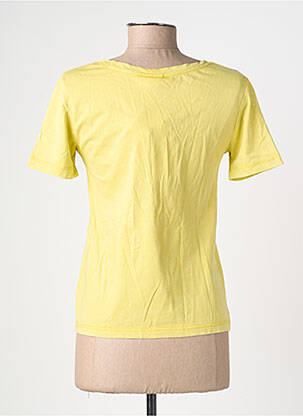 T-shirt col v manches courtes jaune JDY femme