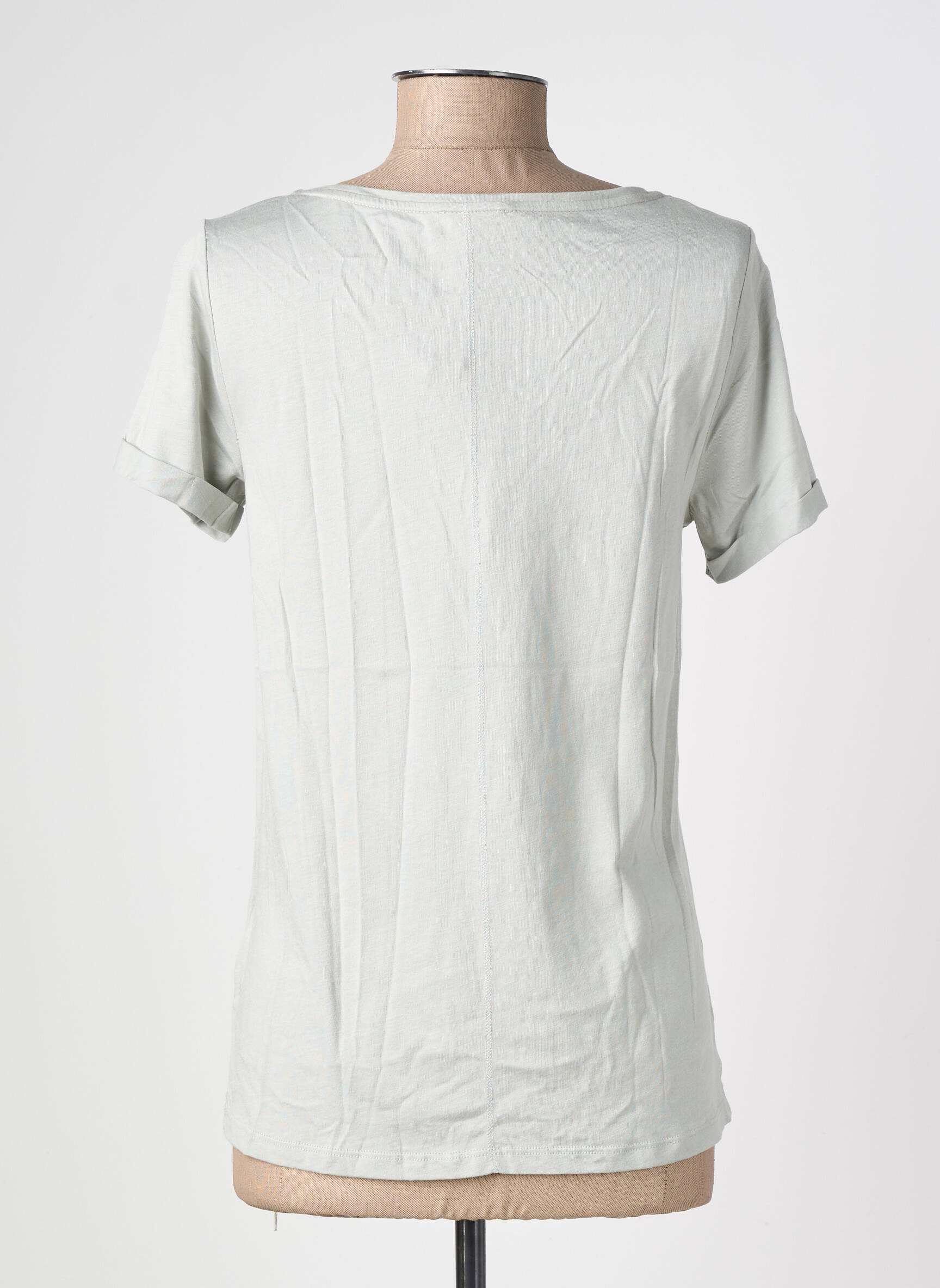 T-shirt sérigraphie floquée manches courtes gris STREET ONE femme