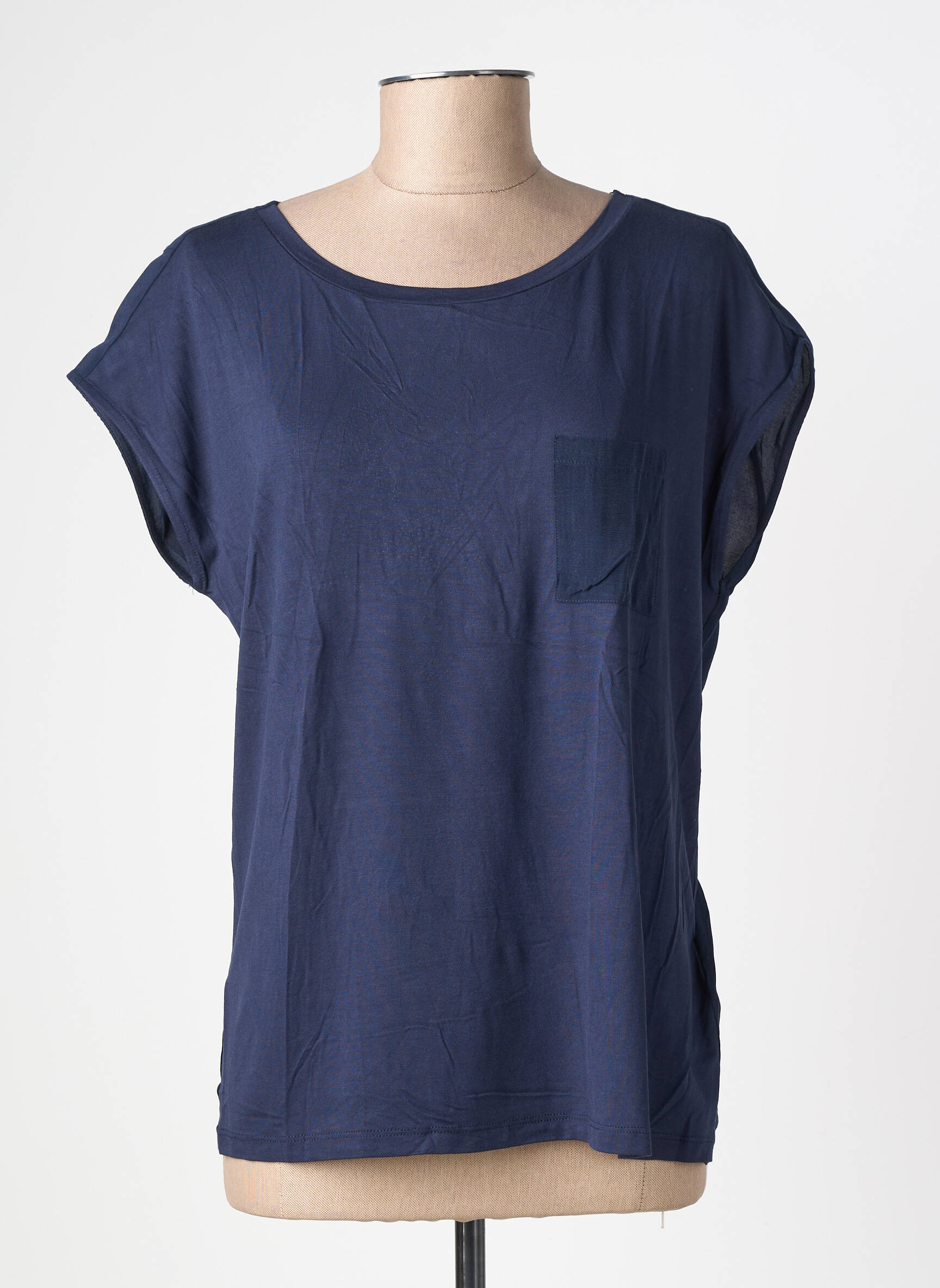 Débardeur coupe cintrée sans manche bleu STREET ONE femme