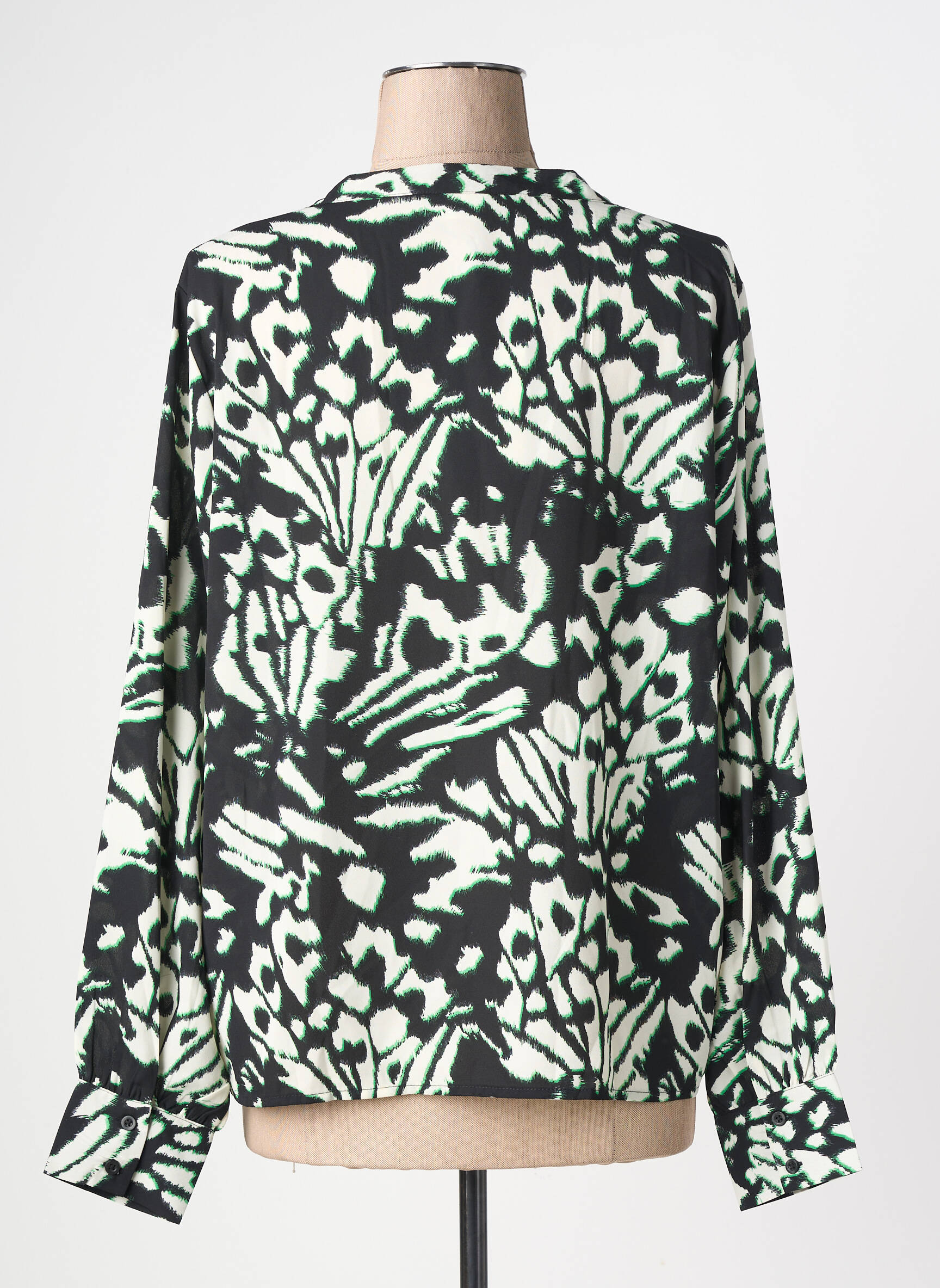 Blouse imprimé fantaisie manches longues noir JDY femme