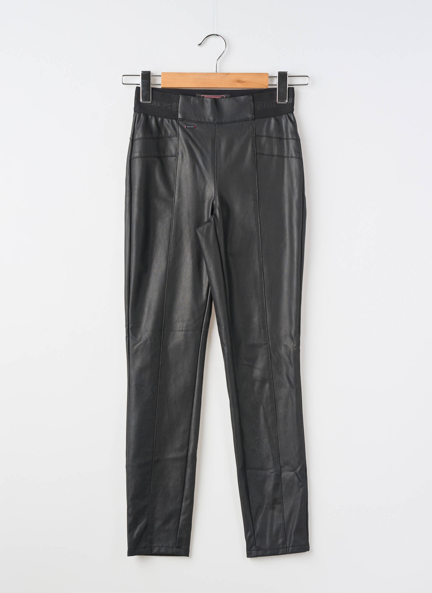 Legging tissage simili-cuir taille normale noir STREET ONE femme