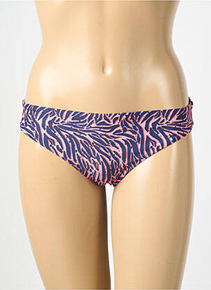 Bas de maillot de bain imprimé fantaisie culotte bleu FEMILET femme