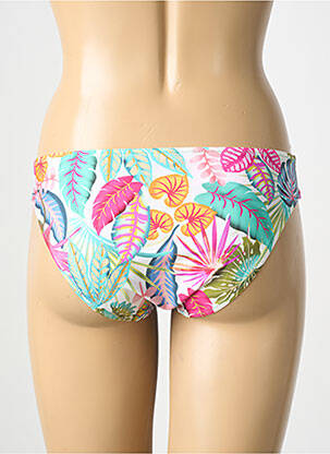 Bas de maillot de bain imprimé tie and dye culotte blanc ANTIGEL femme