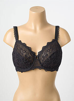 Soutien-gorge effet matière satinée haut soutien-gorge emboitant noir SIMONE PERELE femme